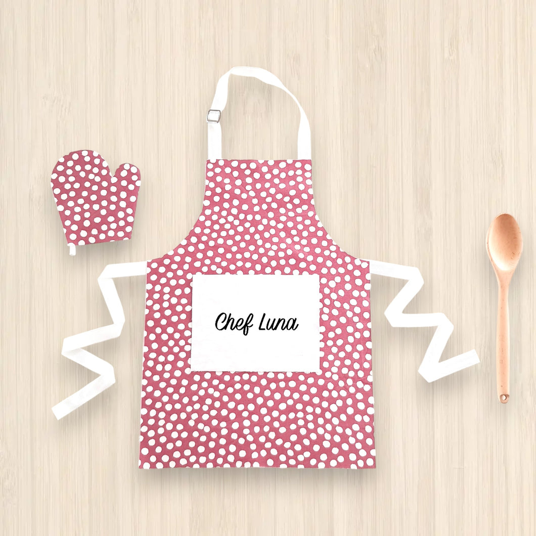 Pink Spots | Personalised Apron